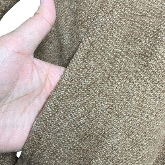 J Crew Coat 16 Brown Wool Blend Nello Gori Villa Italian Stadium‎ Cloth Camel - Picture 9 of 14